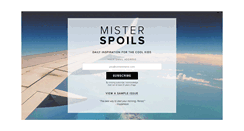 Desktop Screenshot of misterspoils.com
